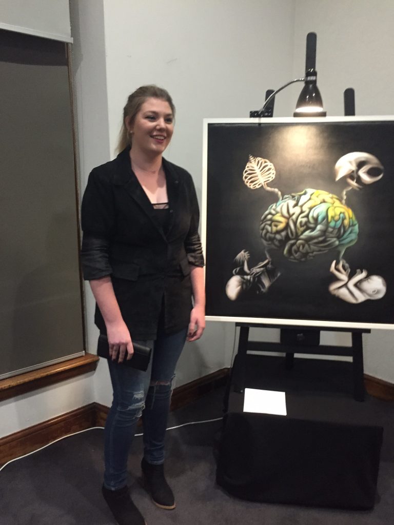 Jeanne Hamman collaborated with Jana Pinto on this piece