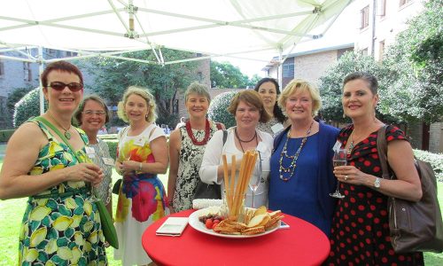 90 Year Anniversary Champagne in the Quad
