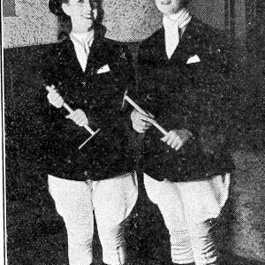 Marie Leahy and Maureen O'Neill from 1939 College magazine 