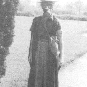 Sancta's first air-raid warden Patricia Anscombe c1940