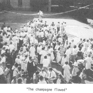 The champagne flowed - 1986 College magazine