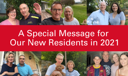 A Special Message for Our New Residents