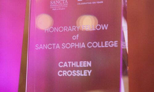 Cathleen Crossley (FR 1979) Appointed Honorary Fellow of Sancta Sophia College